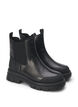 Bottine Chelsea croco en cuir, Black, Packshot image number 1