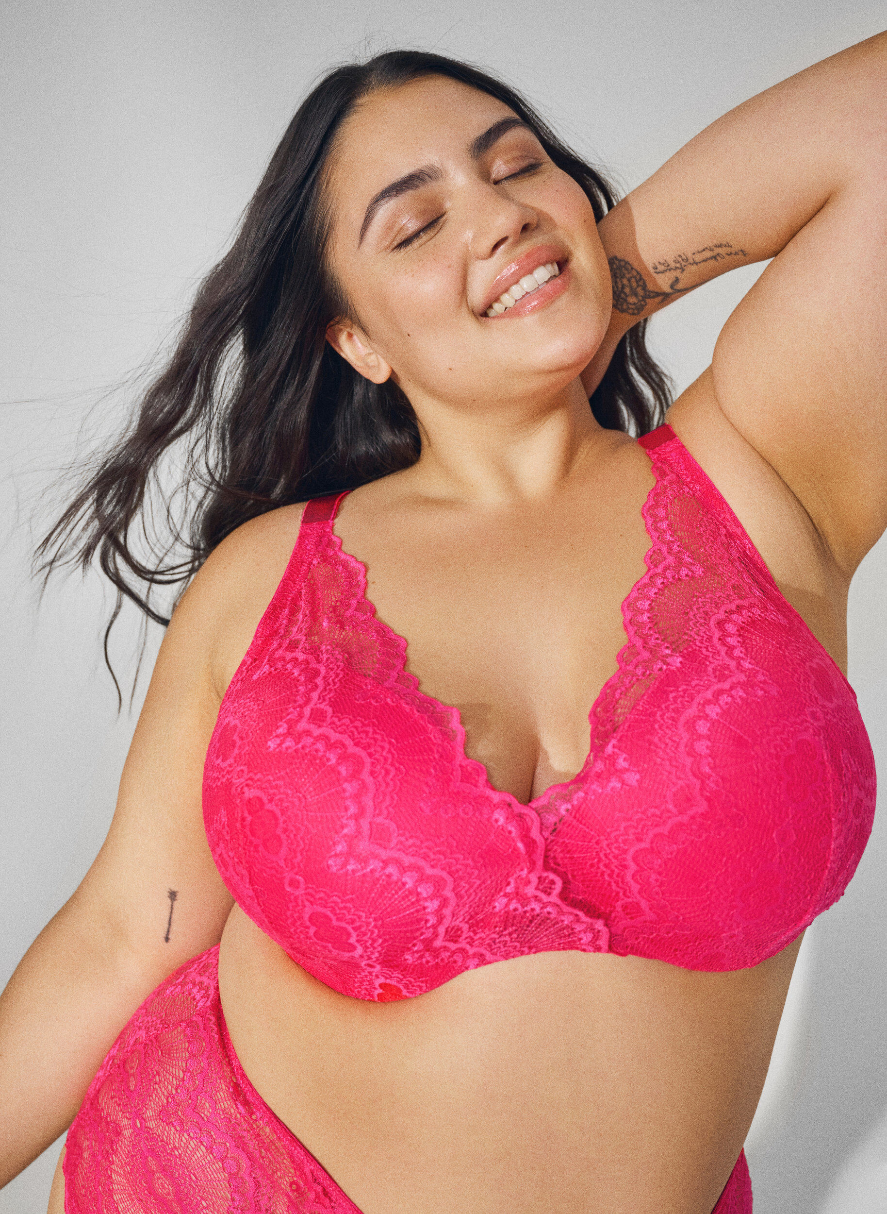 Zizzi Soutien-gorge en dentelle moul&eacute;, Love Potion, Image image number 0