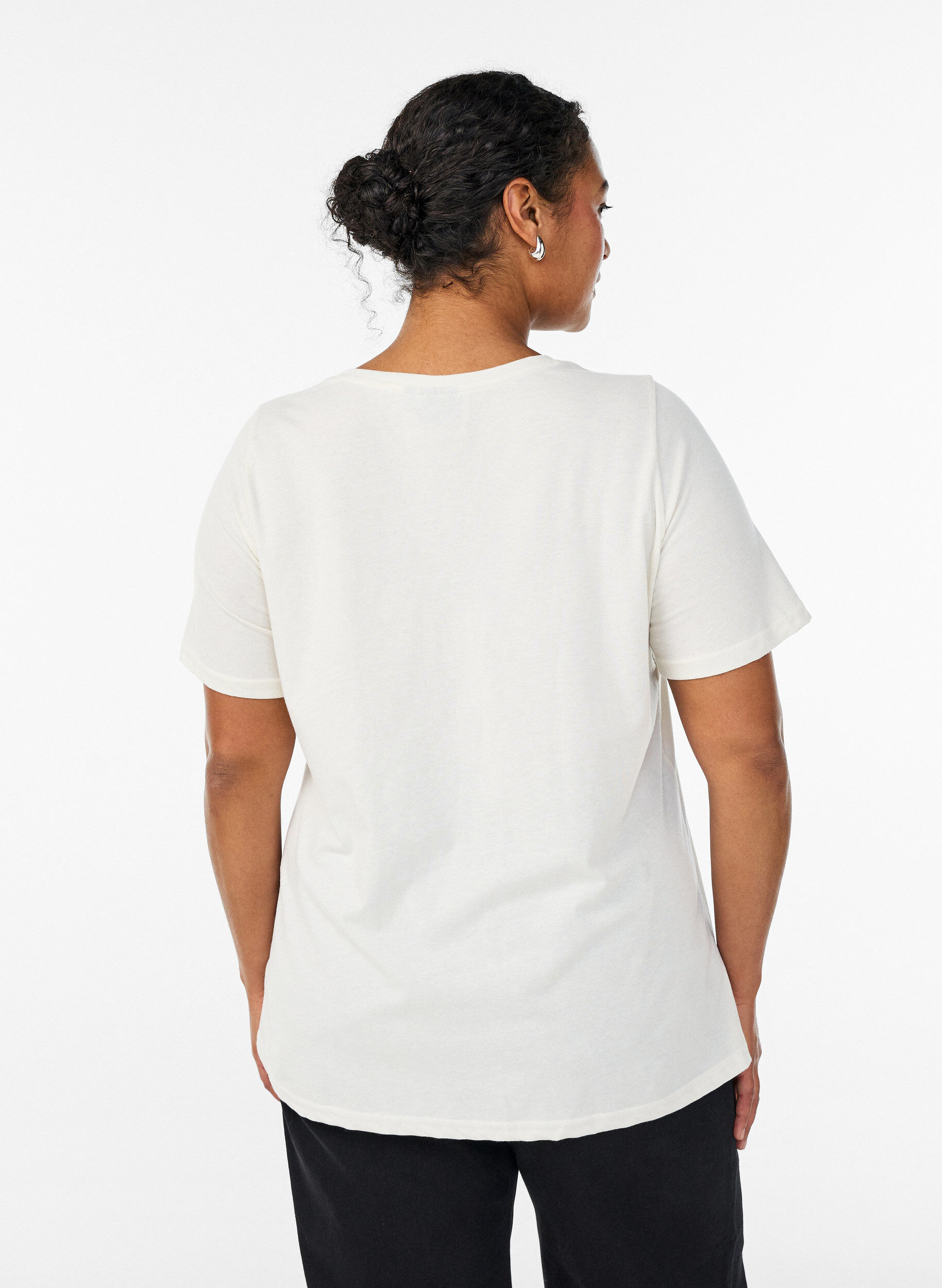 ZizziT-shirt imprim&eacute;, Blanc, Model image number 2