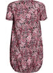 Robe en coton &agrave; manches courtes avec imprim&eacute;, Noir, Packshot image number 1