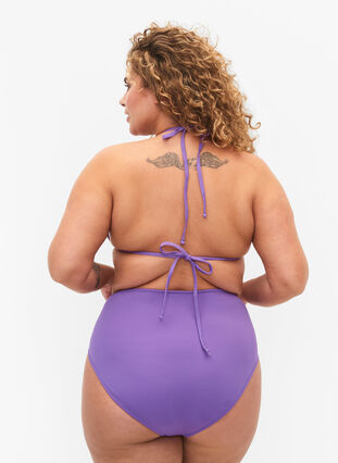 Culotte de bikini à taille haute, Royal Lilac, Model image number 1