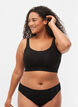Soutien-gorge souple sans rembourrage, Noir, Model image number 1