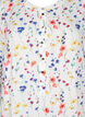 Robe midi florale &agrave; manches 3/4, Bleu, Packshot image number 2