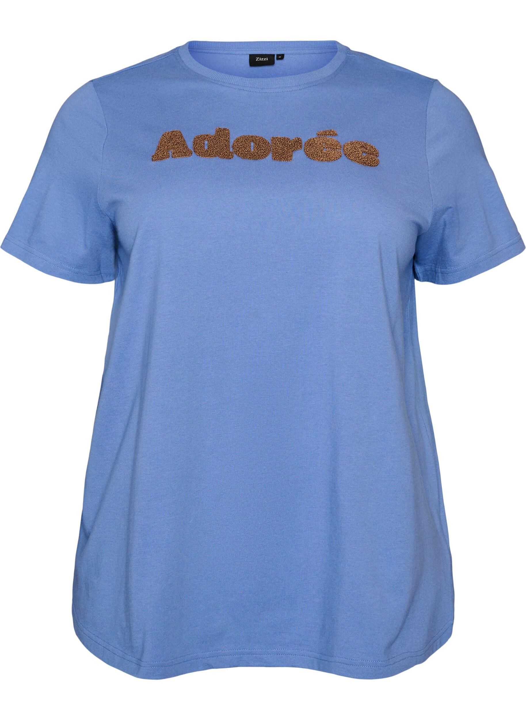 T-shirt en coton bio avec imprim&eacute; sur le devant