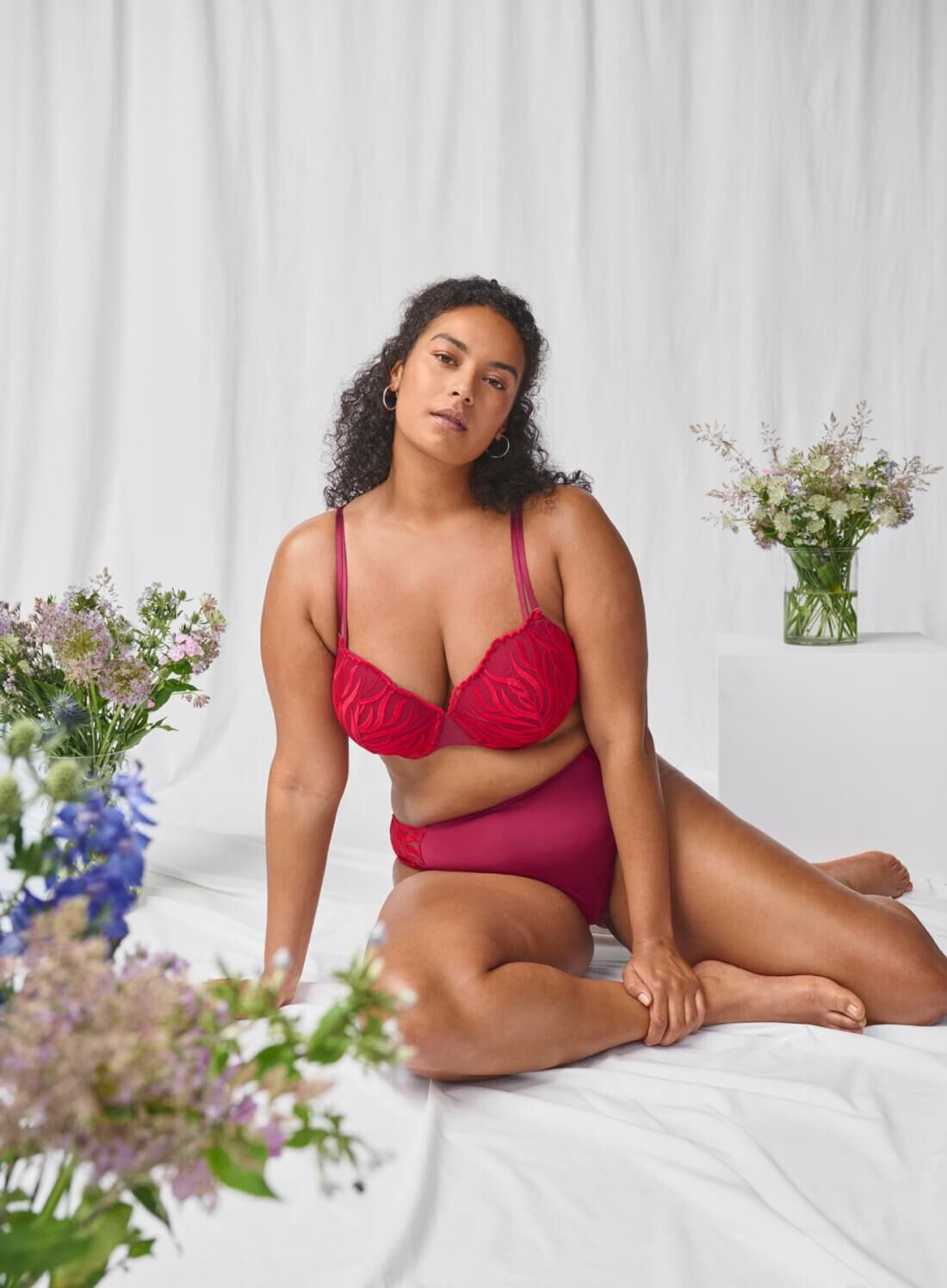 Zizzi Soutien-gorge avec broderie, , Model