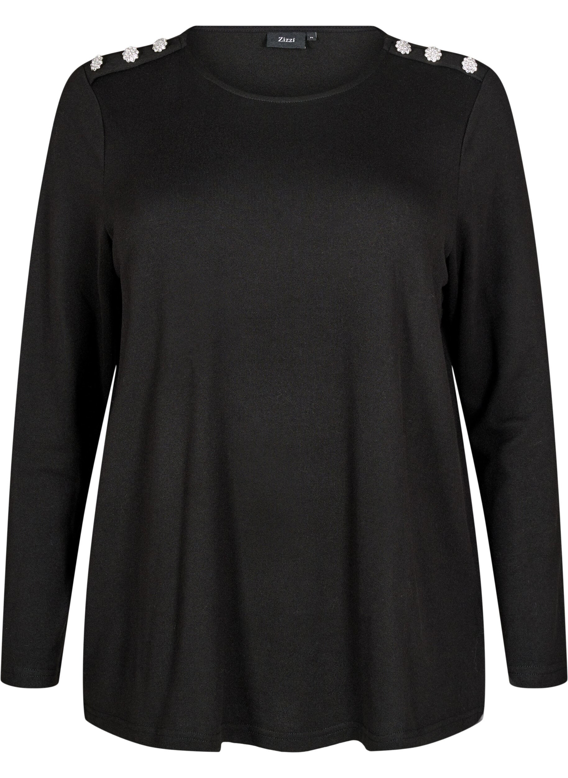 Chemisier avec boutons d&eacute;coratifs