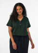 T-shirt dot&eacute; de boutons, Vert fonc&eacute;, Model image number 0