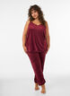 Pantalon ample en velours, Bordeaux, Model image number 1