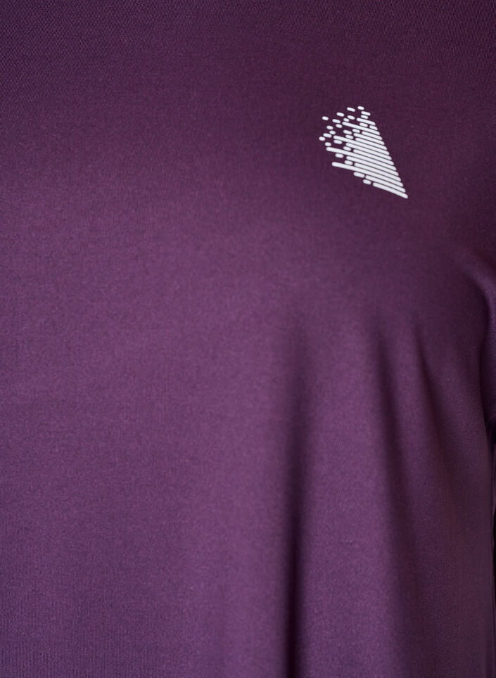 T-shirt long de sport, Violet, Packshot image number 2