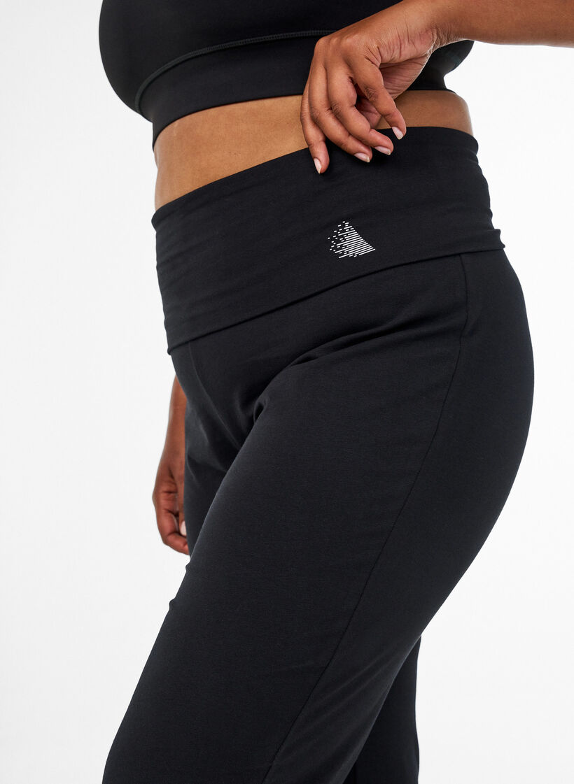 Pantalon de sport en coton, Noir, Model image number 4