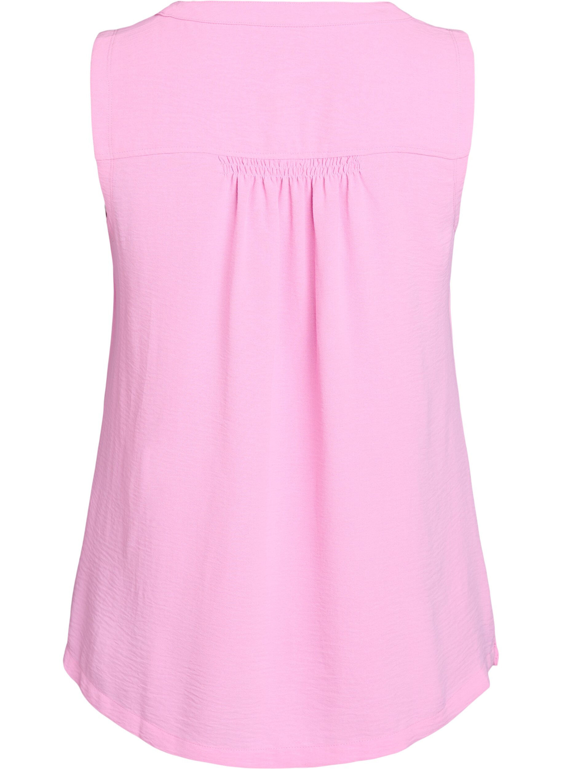 ZizziHaut sans manches effet froiss&eacute;, Rose, Packshot image number 1
