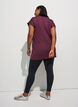 T-shirt long de sport, Bordeaux, Model image number 2