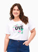 FLASH - T-shirt avec motif, Bright White Love, Model image number 0