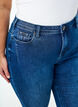 Jean court Amy avec fermeture &eacute;clair, Bleu, Model image number 3