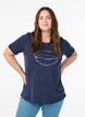 T-shirt imprim&eacute;, Bleu, Model image number 0