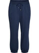 Pantalon de jogging taille haute avec cordon de serrage, Bleu, Packshot image number 0