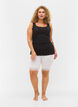 Short de cyclisme avec bordure en dentelle, Blanc, Model image number 0