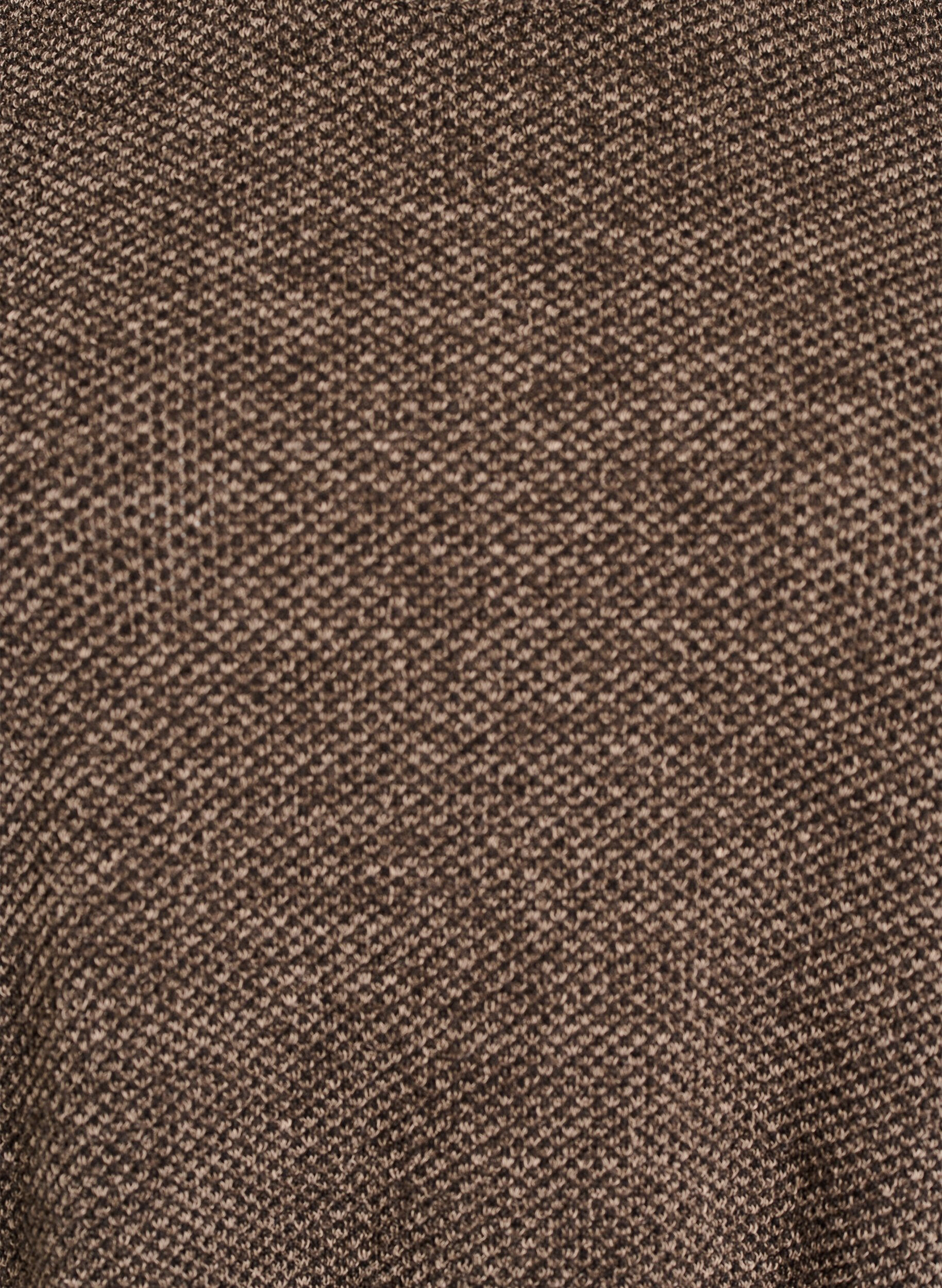 Zizzi Blouse &agrave; manches longues avec texture, Marron, Packshot image number 2