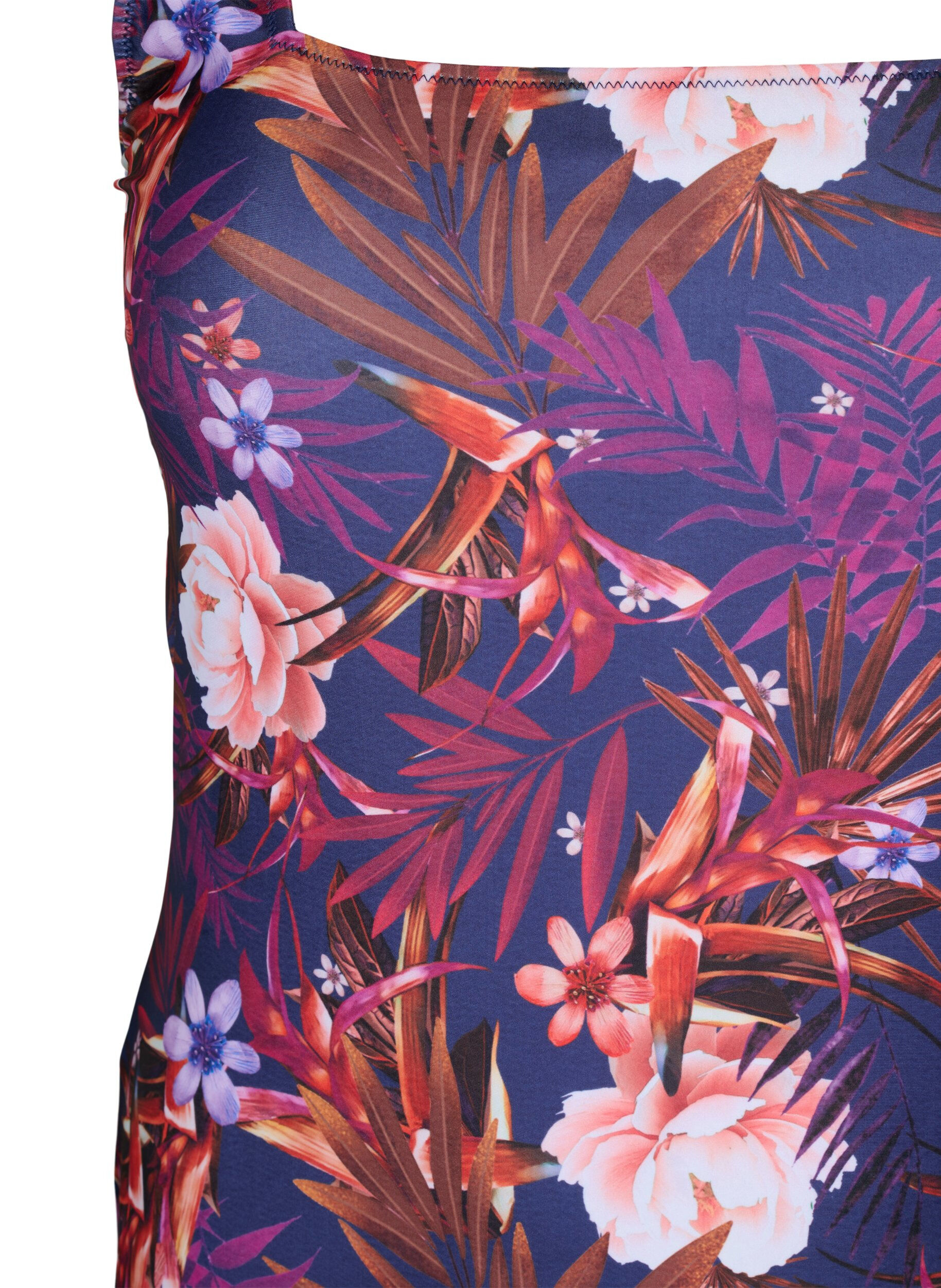 Zizzi Maillot de bain &agrave; imprim&eacute; floral, Purple Flower, Packshot image number 2