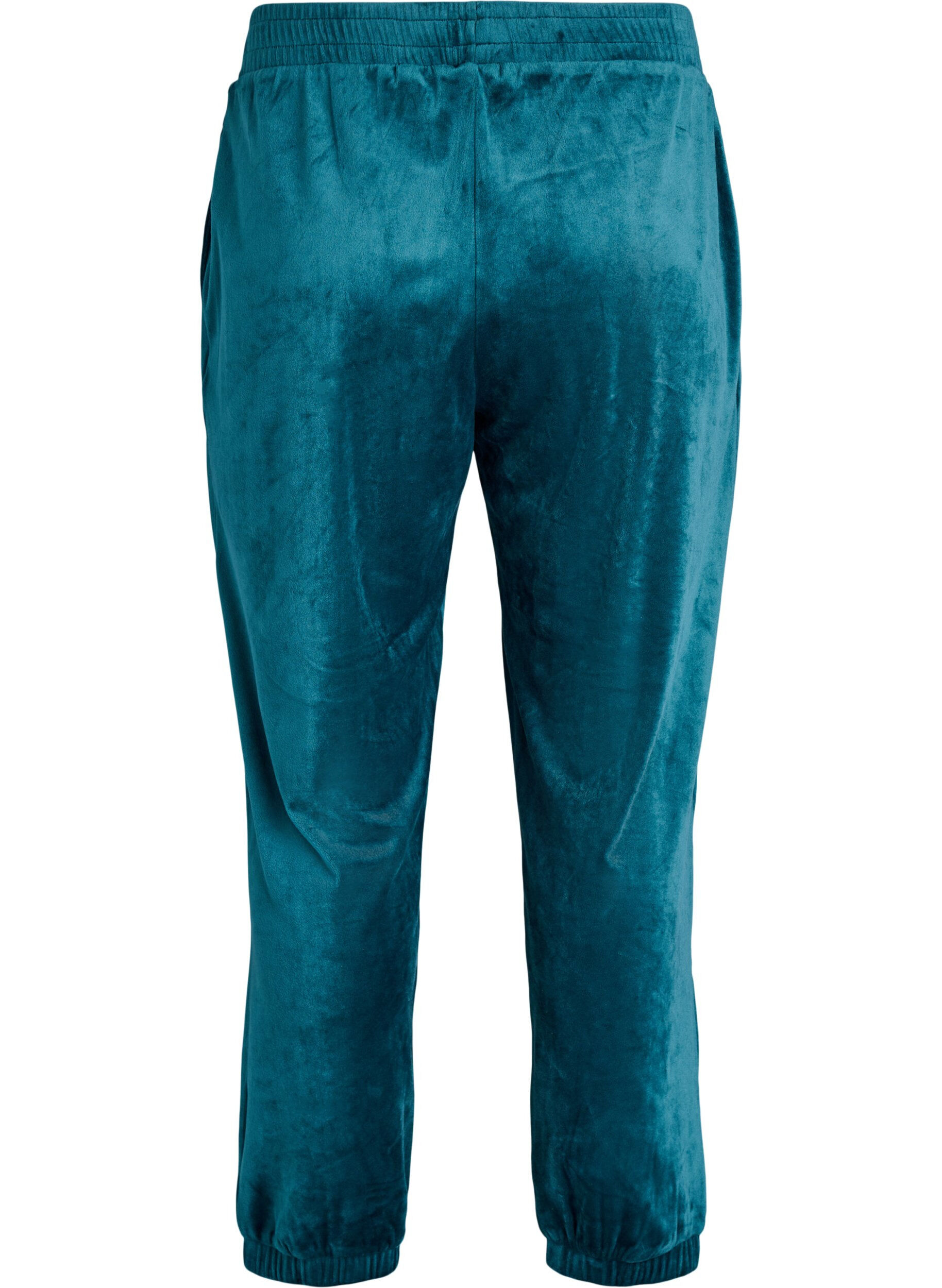 ZizziPantalon ample en velours, Vert, Packshot image number 1