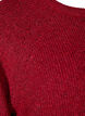 Pull c&ocirc;tel&eacute; &agrave; manches 3/4, Rouge, Packshot image number 3