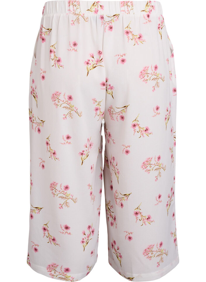 Pantalon ample avec imprim&eacute;, Blanc, Packshot image number 1