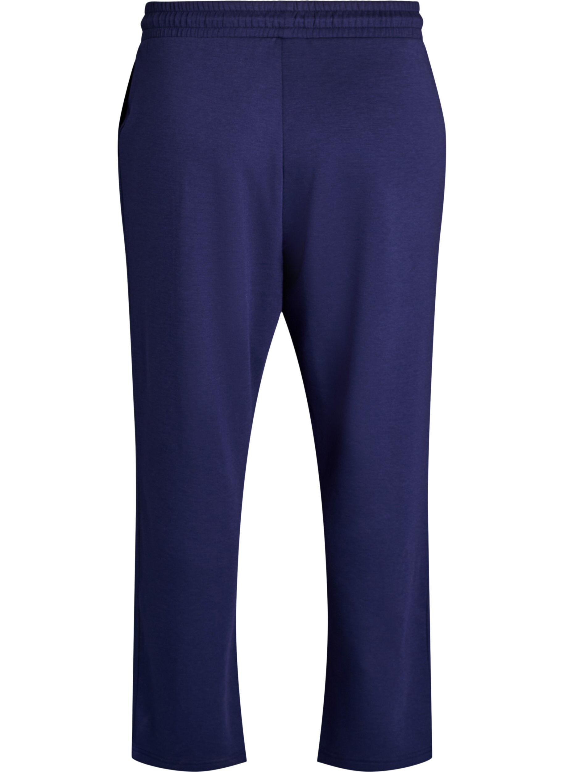 Zizzi Pantalon ample en modal m&eacute;lange, Bleu, Packshot image number 1