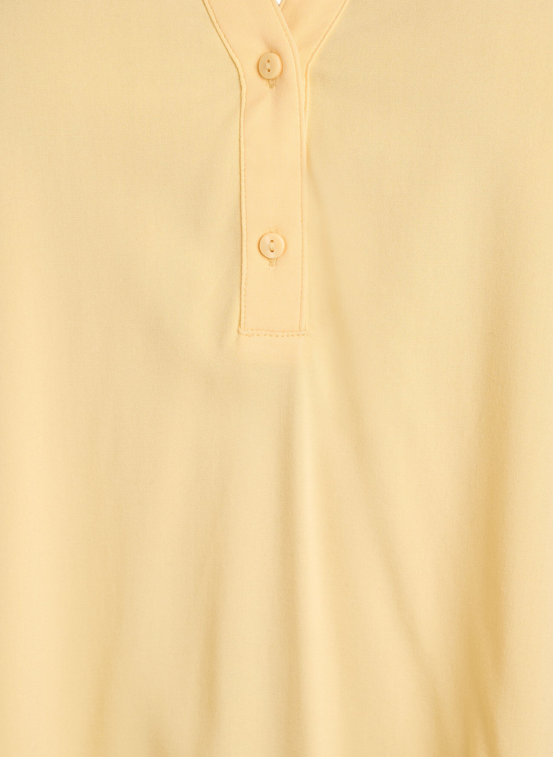 ZizziChemisier en viscose sans manches, Jaune clair, Packshot image number 2