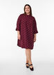 Robe courte avec col et poche poitrine, Bordeaux, Model image number 1