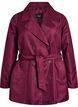 Trench court avec ceinture, Bordeaux foncé, Packshot image number 0