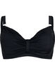 Soutien-gorge de bikini &agrave; armatures avec drap&eacute;, Noir, Packshot image number 0