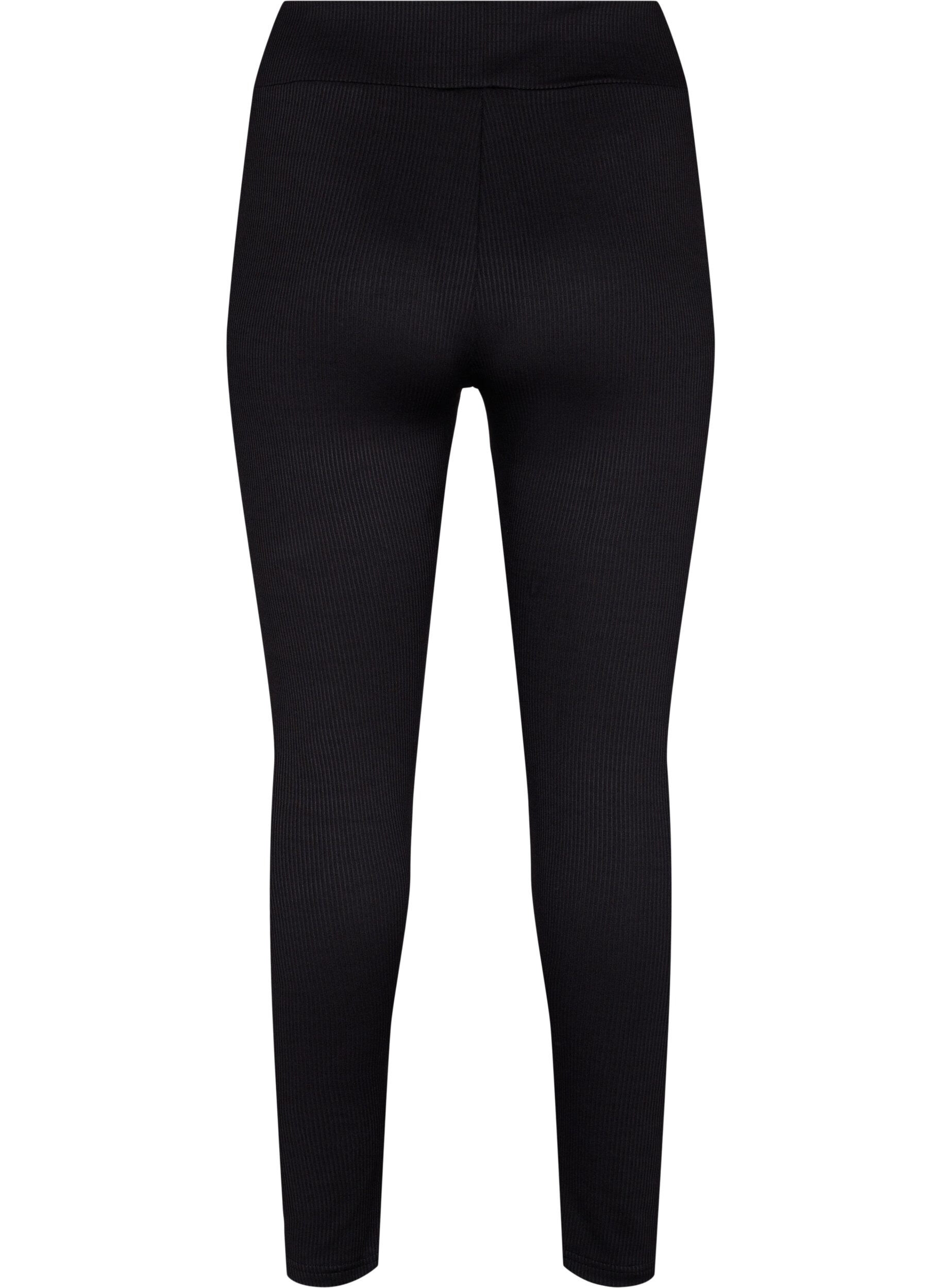 Zizzi Leggings avec coupe stretch et ajust&eacute;e, Black, Packshot image number 1