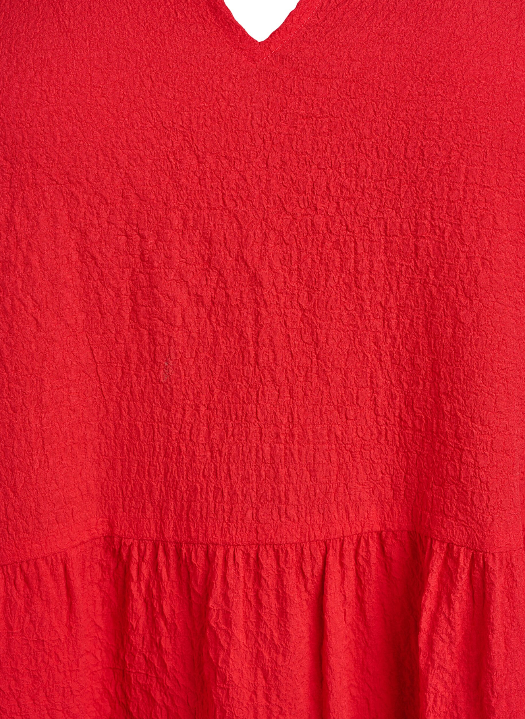 ZizziRobe courte coupe &eacute;vas&eacute;e, Rouge, Packshot image number 2