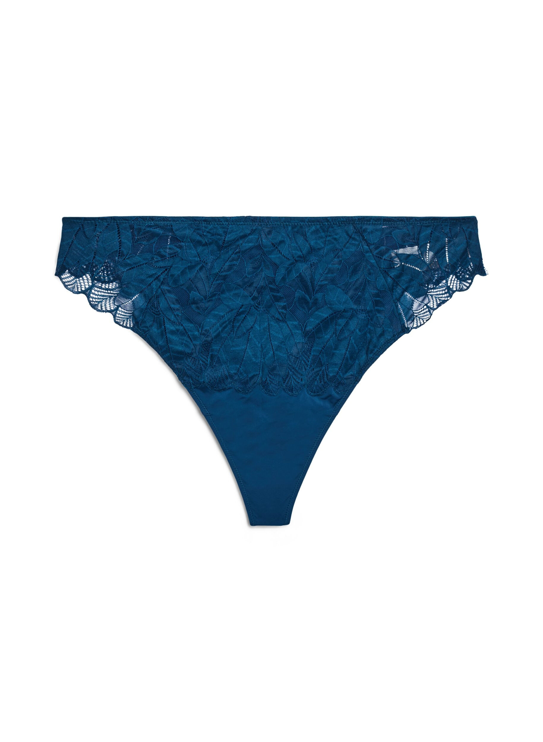 Zizzi String en dentelle, Bleu, Packshot image number 0