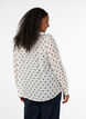 Blouse en viscose &agrave; col &agrave; volants, Blanc, Model image number 2