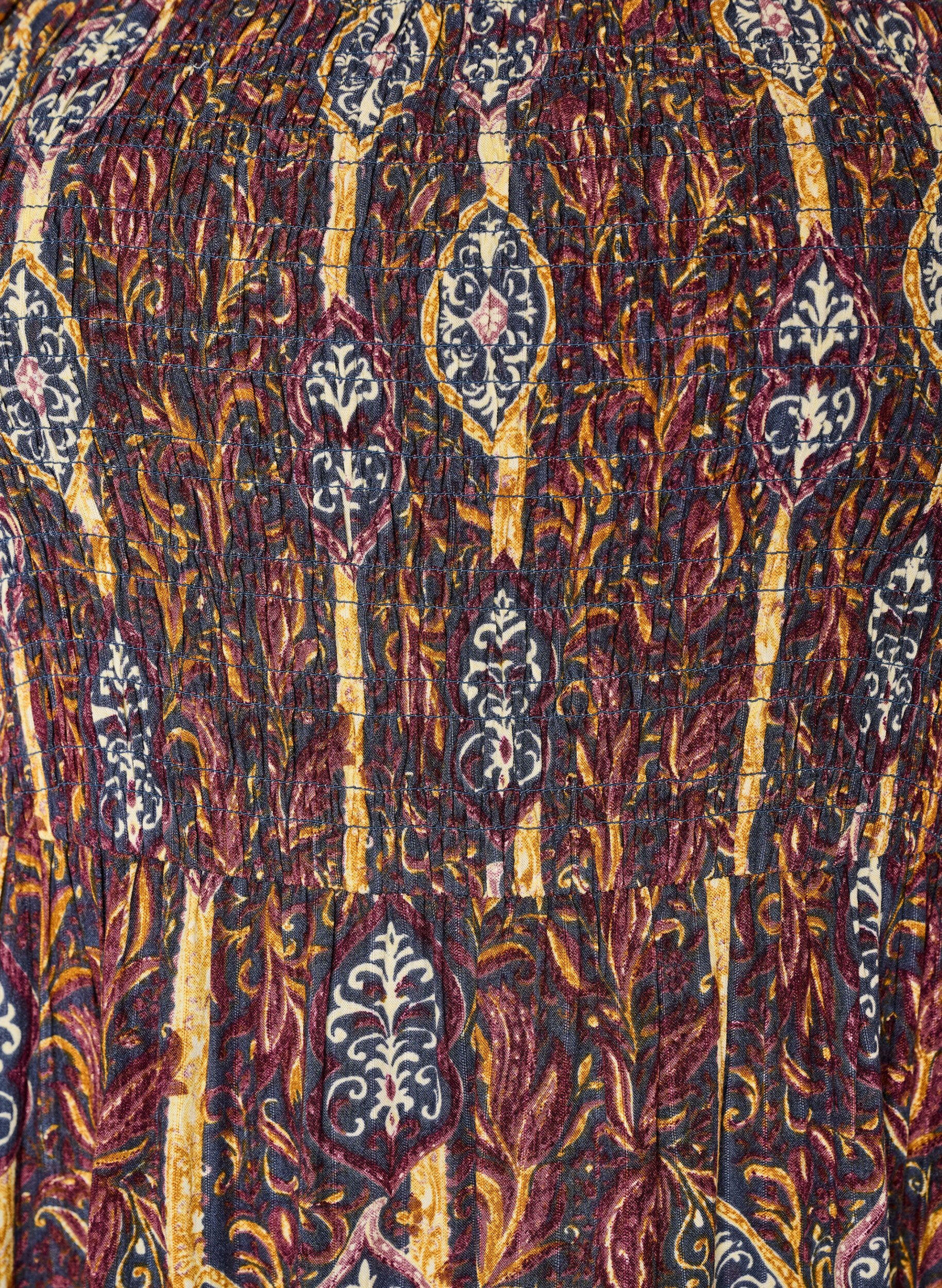 ZizziRobe d'&eacute;t&eacute; en viscose &agrave; imprim&eacute; paisley, Violet, Packshot image number 2