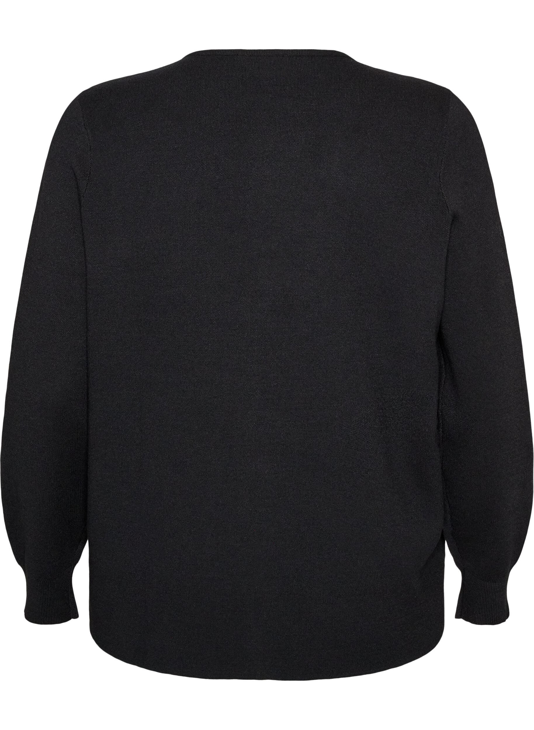ZizziCardigan avec zip double curseur, Noir, Packshot image number 1