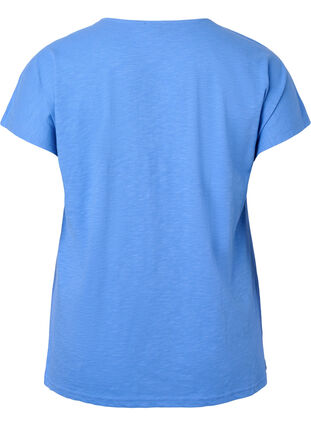 T-shirt en coton avec imprimé feuilles, Ultramarine C Leaf, Packshot image number 1
