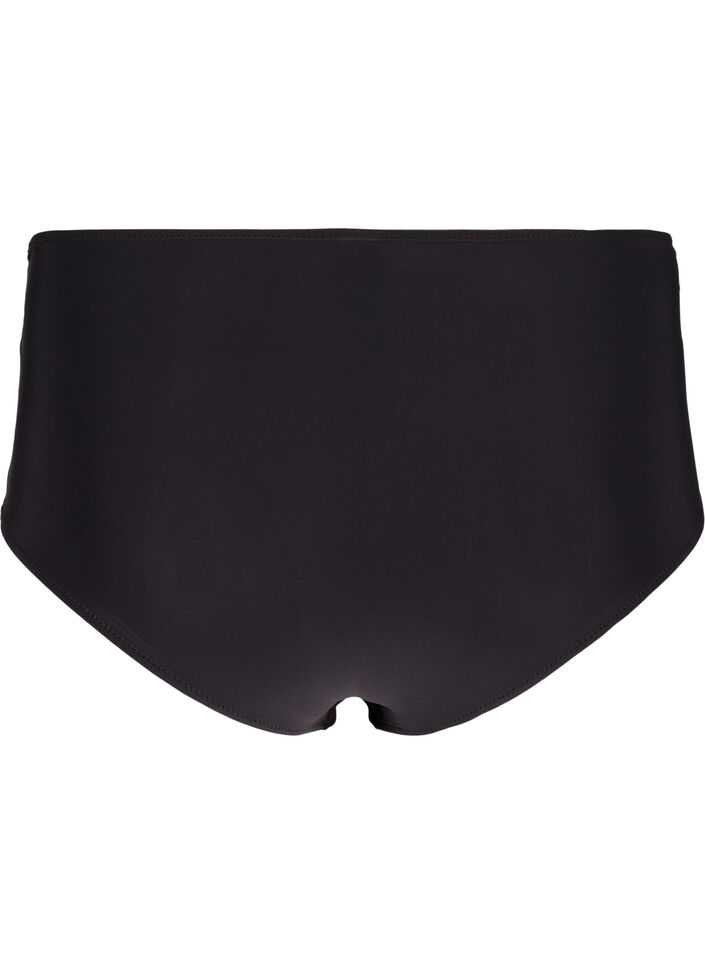 Slip hipster avec broderie et taille régulière, Black, Packshot image number 1