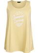 Top en coton avec forme en A, Jaune, Packshot image number 0