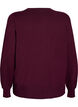 Cardigan en tricot avec col rond et boutons, Bordeaux, Packshot image number 1