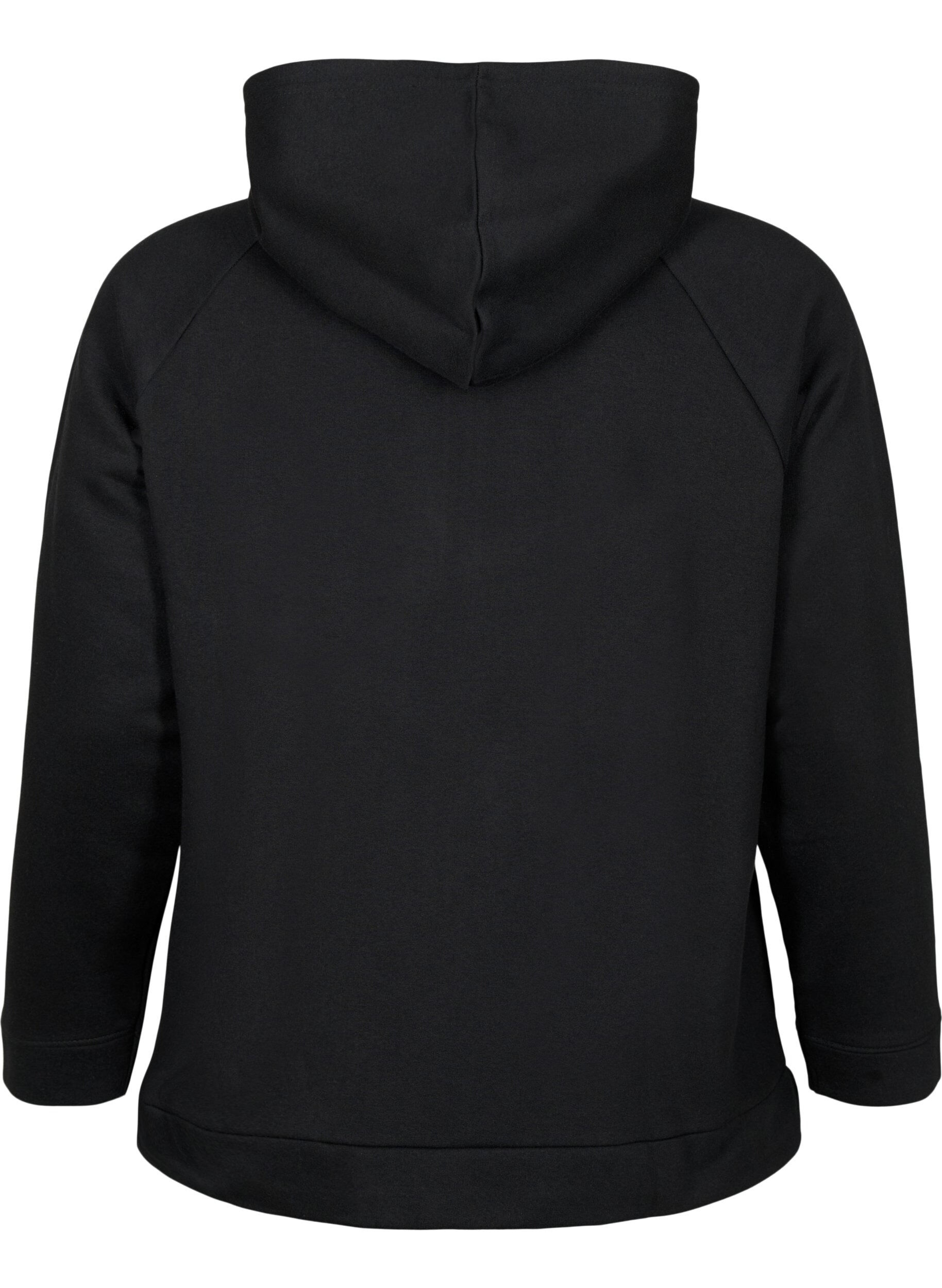Zizzi Sweat-shirt &agrave; capuche, Black, Packshot image number 1