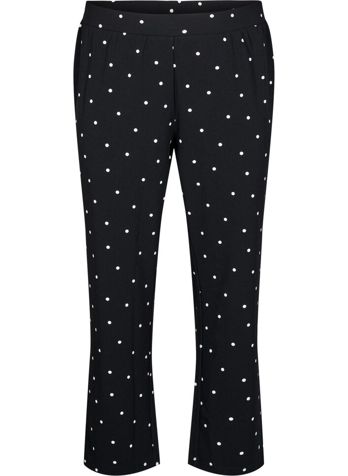 FLASH - Pantalon &agrave; coupe droite, Noir, Packshot image number 0