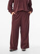 Pantalon ample en velours, Bordeaux foncé, Model image number 2