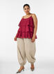 Pantalon ballon avec poches et ceinture &eacute;lastique, Beige, Model image number 0