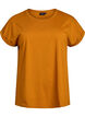 T-shirt &agrave; manches courtes en m&eacute;lange de coton, Orange, Packshot image number 0