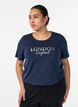T-shirt imprim&eacute;, Bleu, Model image number 0
