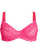 Soutien-gorge emboîtant avec armatures en dentelle, Rose, Packshot image number 0