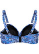 Haut de bikini avec armatures et imprimé, Bleu, Packshot image number 1