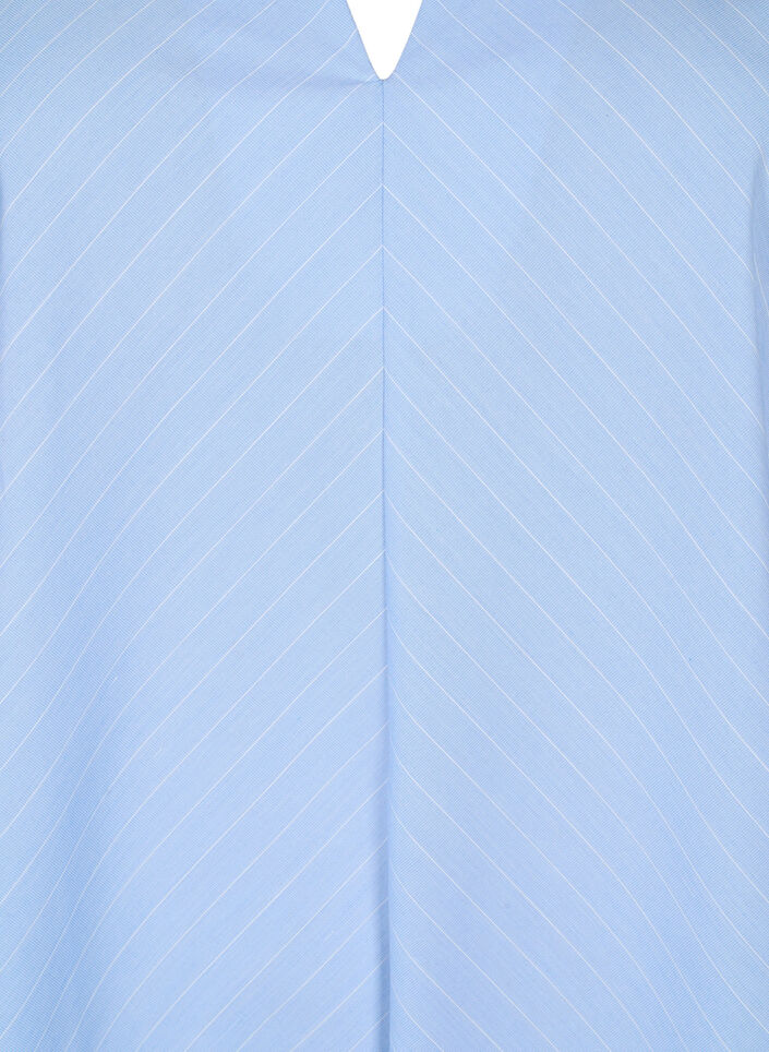 Robe rayée à manches 3/4, Blue Stripe, Packshot image number 2